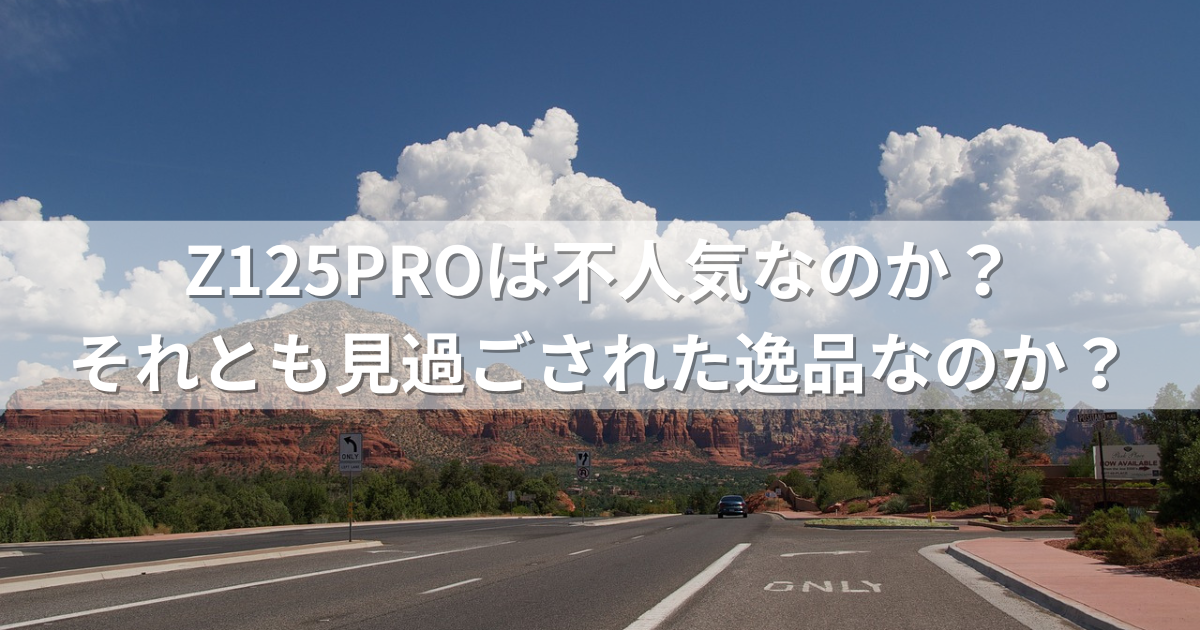 Z125PROは不人気なのか？それとも見過ごされた逸品なのか？