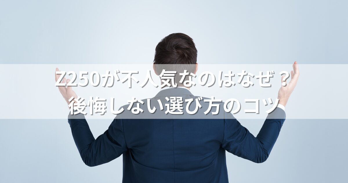 Z250が不人気なのはなぜ？後悔しない選び方のコツ