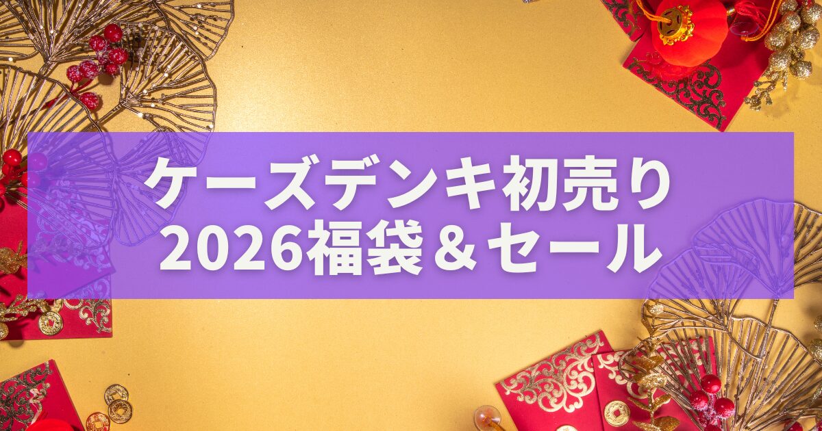 ケーズデンキ初売り2026【福袋＆セール総まとめ】開催日・営業時間・攻略法を完全ガイド